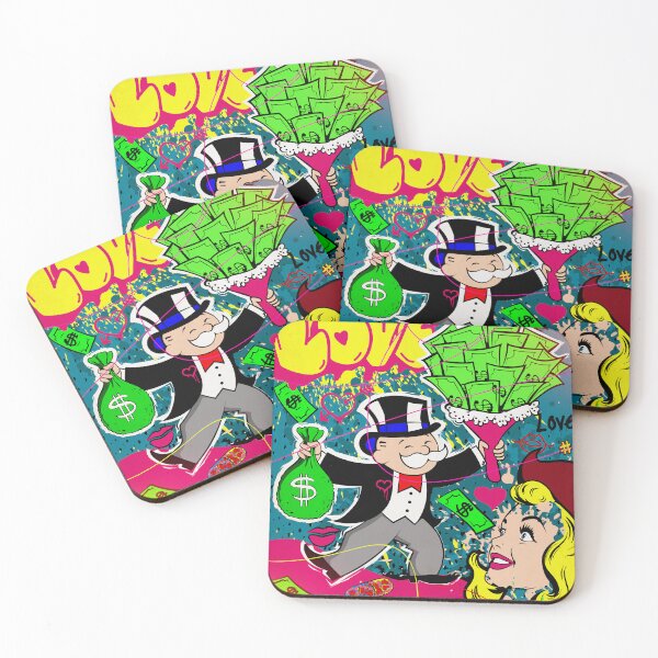 Item preview, Monopoly Man Holding a Bouquet of Money Flowers designed and sold by DonVivaldo.