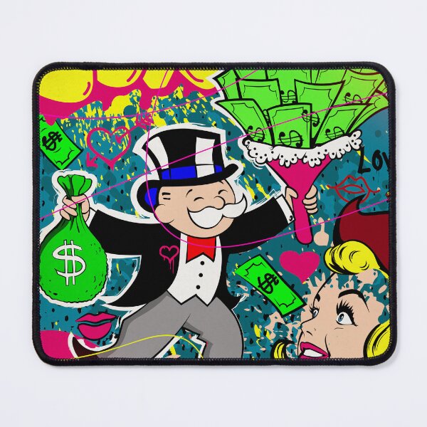Item preview, Monopoly Man Holding a Bouquet of Money Flowers designed and sold by DonVivaldo.