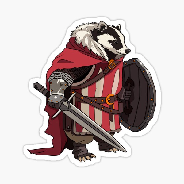 Item preview, Honey badger Paladin designed and sold by SheboahArt.