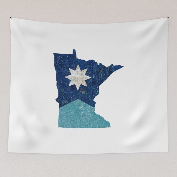 Item preview, Minnesota State Flag in Textures designed and sold by Maren Misner.