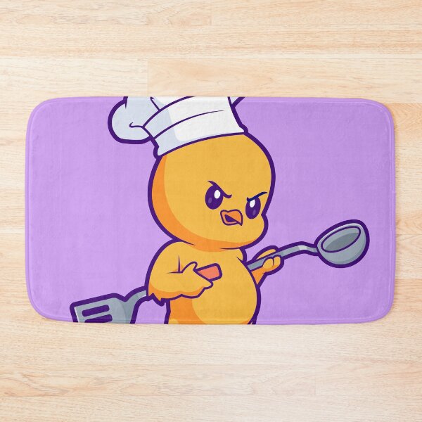 Item preview, Cute Chicken Chef Holding Spatula and Ladle Cartoon Vector Icon Illustration designed and sold by hjian8219.