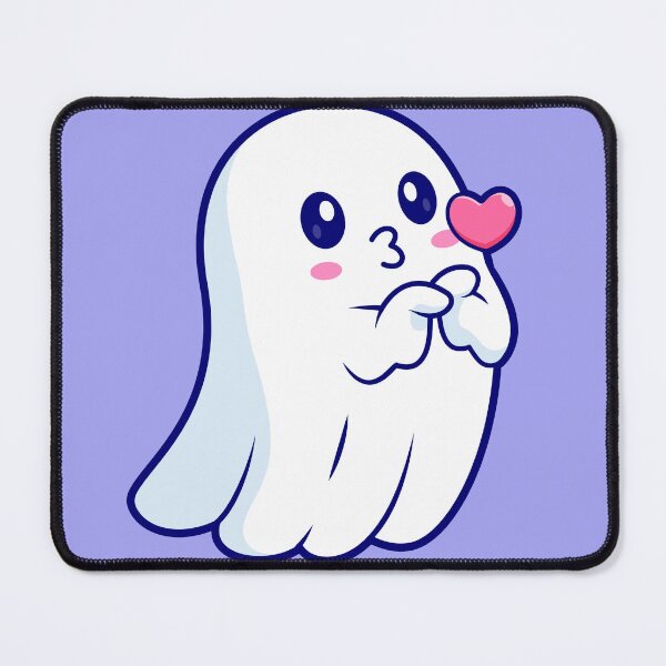 Item preview, Cute Ghost with Love Heart Cartoon Vector Icon Illustration designed and sold by hjian8219.