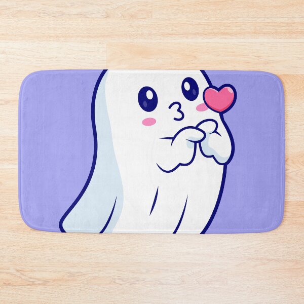 Item preview, Cute Ghost with Love Heart Cartoon Vector Icon Illustration designed and sold by hjian8219.