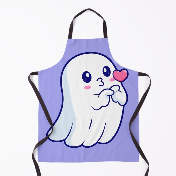Item preview, Cute Ghost with Love Heart Cartoon Vector Icon Illustration designed and sold by hjian8219.