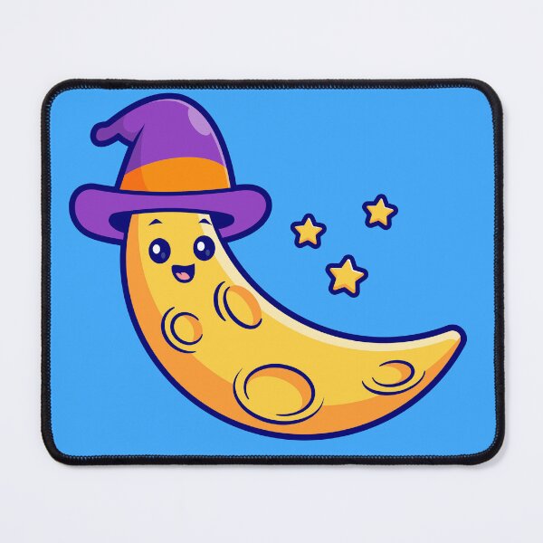 Item preview, Cute Witch Moon Cartoon Vector Icon Illustration designed and sold by hjian8219.