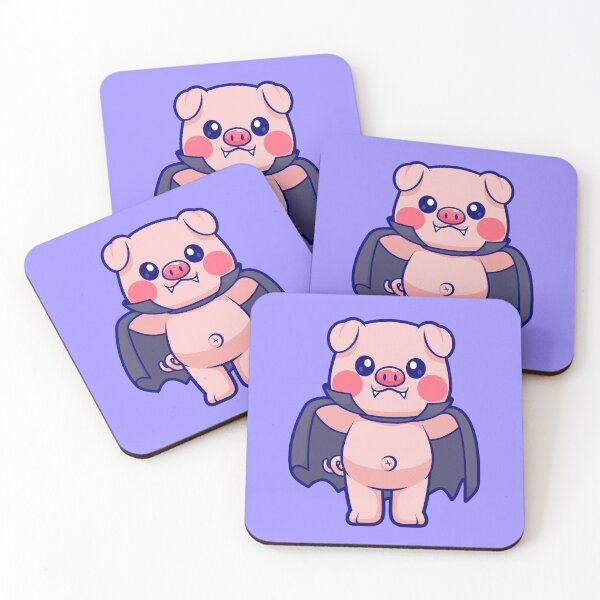 Item preview, Cute Pig Dracula Vampire Cartoon Vector Icon Illustration designed and sold by hjian8219.