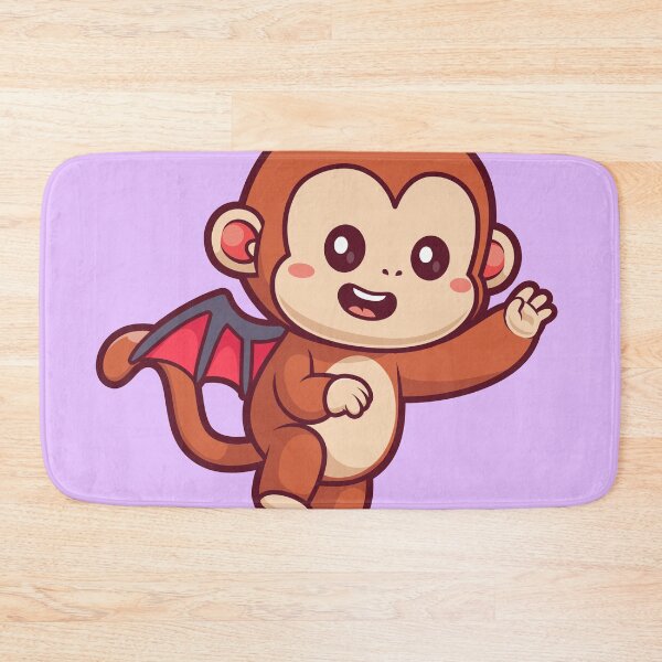 Item preview, Cute Monkey Bat Halloween Cartoon Vector Icon Illustration designed and sold by hjian8219.