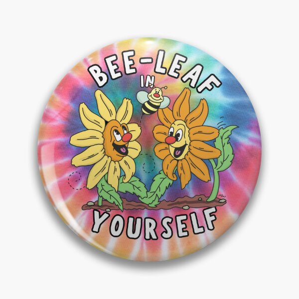Item preview, Bee-Leaf in Yourself Button designed and sold by lostandwet.