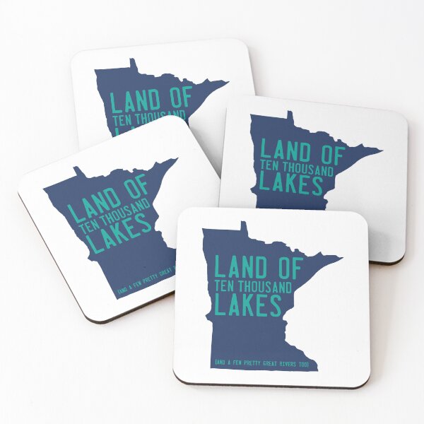 Item preview, Minnesota Land of Ten Thousand Lakes in Blue designed and sold by Maren Misner.