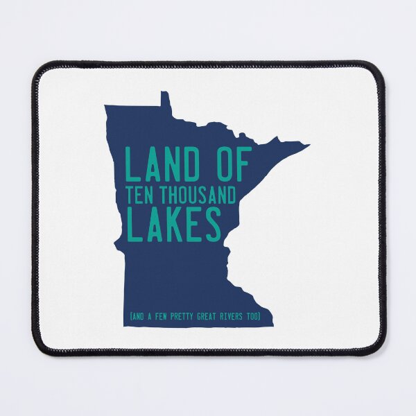 Item preview, Minnesota Land of Ten Thousand Lakes in Blue designed and sold by Maren Misner.