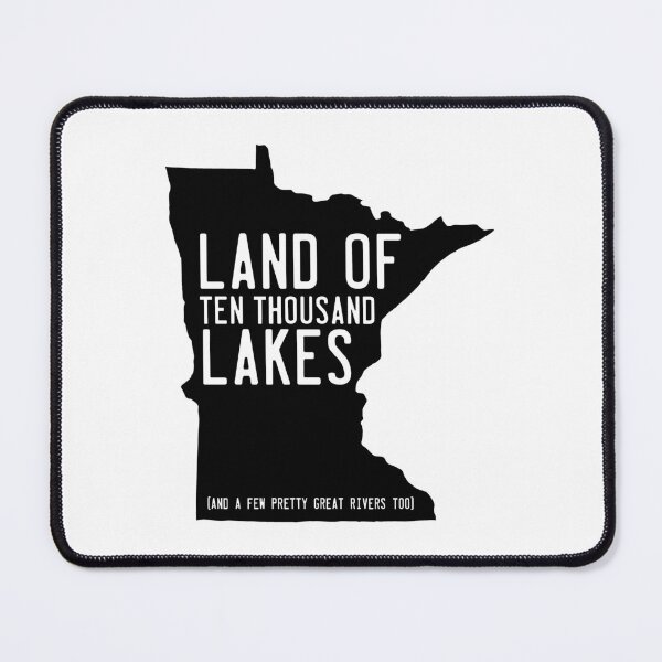Item preview, Minnesota Land of Ten Thousand Lakes in Black designed and sold by Maren Misner.