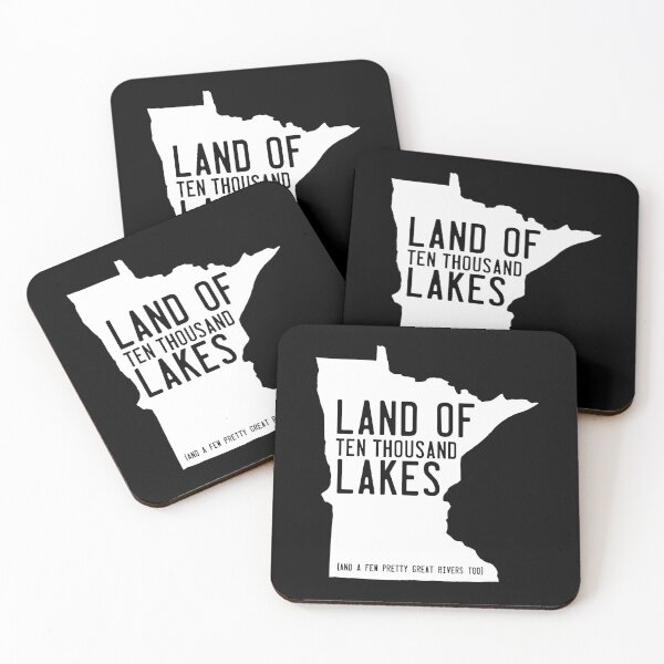 Item preview, Minnesota Land of Ten Thousand Lakes in White designed and sold by Maren Misner.