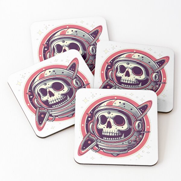 Item preview, Red Astronaut Galactic Skull designed and sold by StickyGuys.