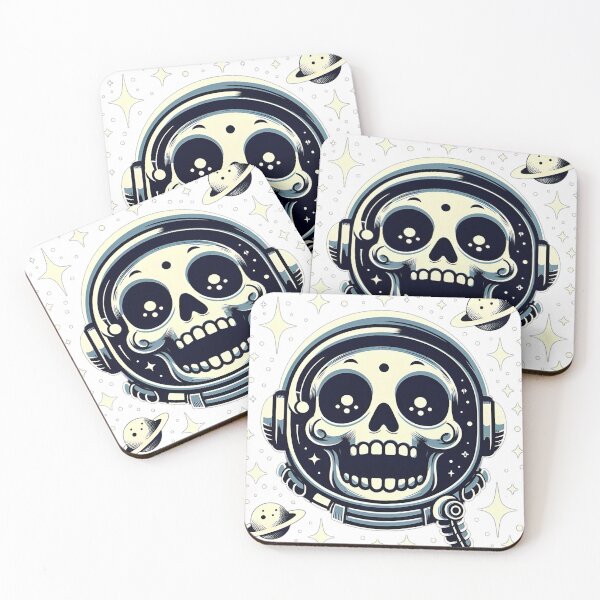 Item preview, Happy Galactic Astronaut Skull designed and sold by StickyGuys.