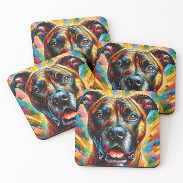 Item preview, Alano Español Perro Impresión acrílica Retrato de mascota Amantes de las mascotas designed and sold by Puppy Puzzles Plus.