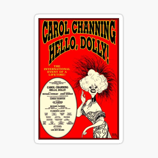 Item preview, HELLO DOLLY : Vintage Carol Channing Broadway Musical Print designed and sold by posterbobs.