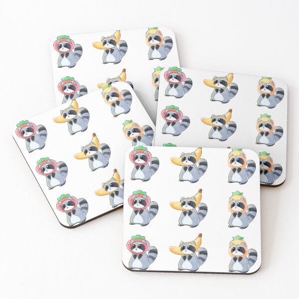 Item preview, Fruit Raccoons Set designed and sold by franzieart.