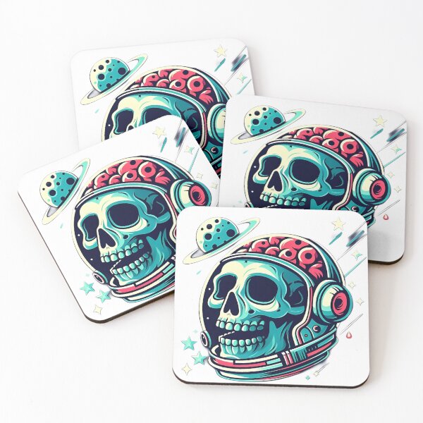 Item preview, Brained Astronaut Galactic Skull designed and sold by StickyGuys.