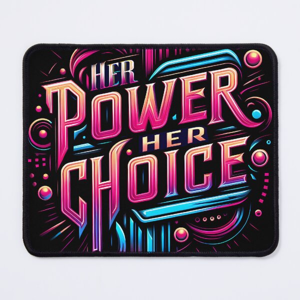 Item preview, Her Power Her Choice, typography designed and sold by maxmaj.