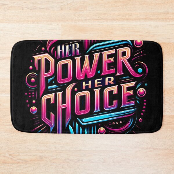 Item preview, Her Power Her Choice, typography designed and sold by maxmaj.