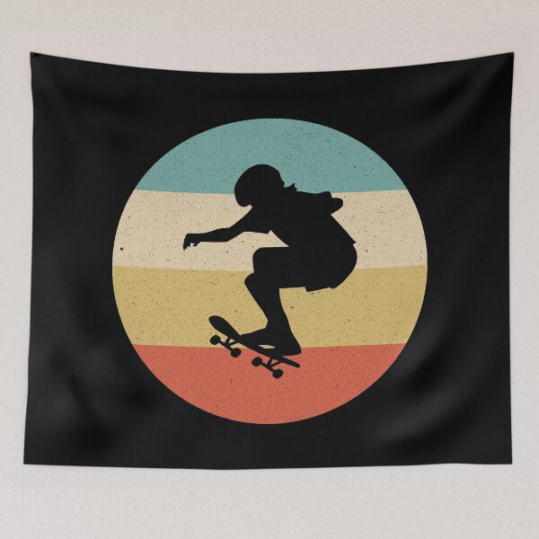 Item preview, Skateboarder Distressed Retro Skateboard Design designed and sold by kakarikihill.