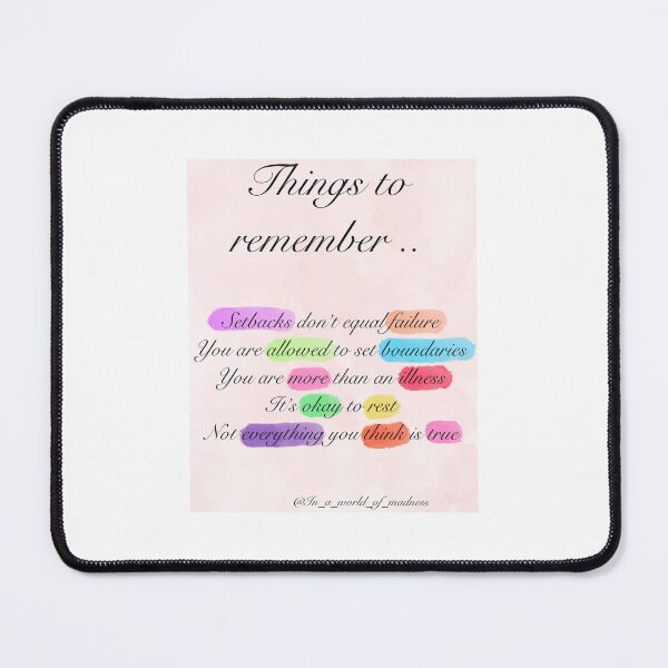 Item preview, Positive Mental Health quote designed and sold by worldofmadness.