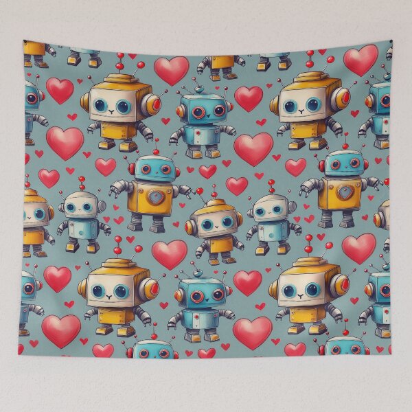 Item preview, I Love Robots designed and sold by LivelaStudio.