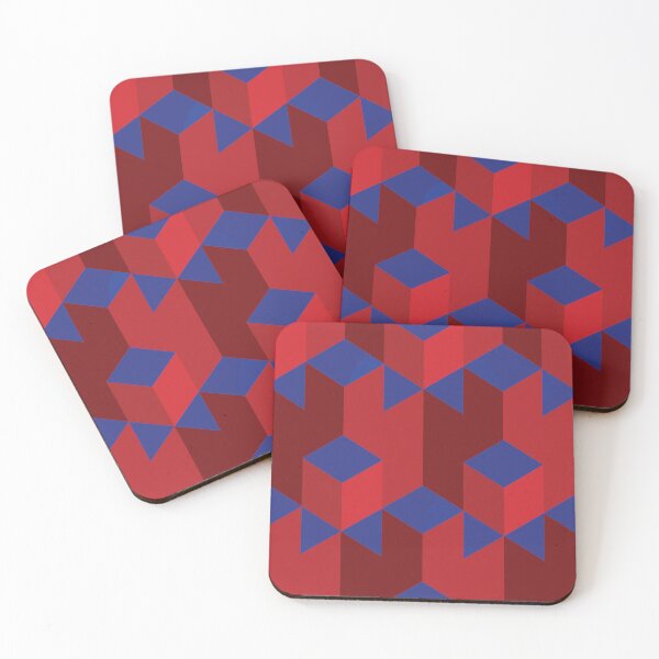 Item preview, Blue and Red Geometric Dream designed and sold by Lifestyle by Croff.