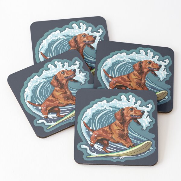 Item preview, Surfing Dachshund designed and sold by VelvetRoom.