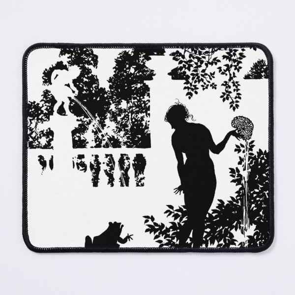 Item preview, La reina y la rana - La bella durmiente - Silueta de Arthur Rackham designed and sold by forgottenbeauty.