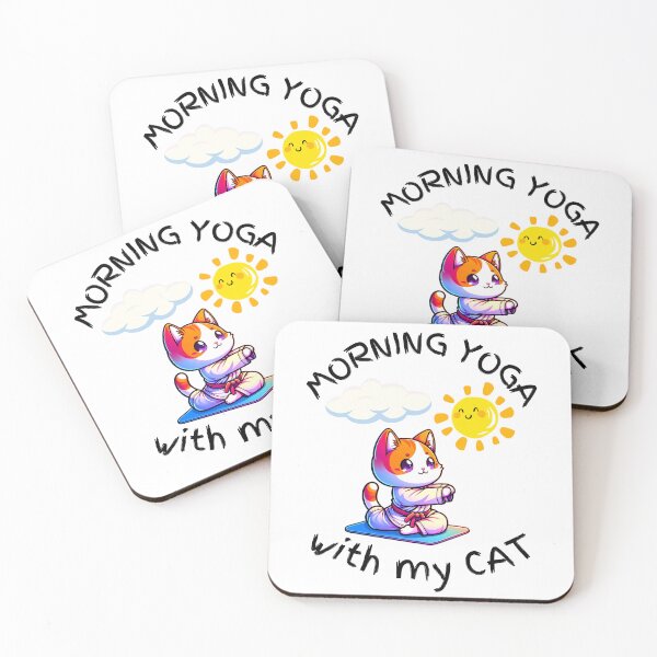 Item preview, Morning Yoga With My Cat designed and sold by DivineMovement.