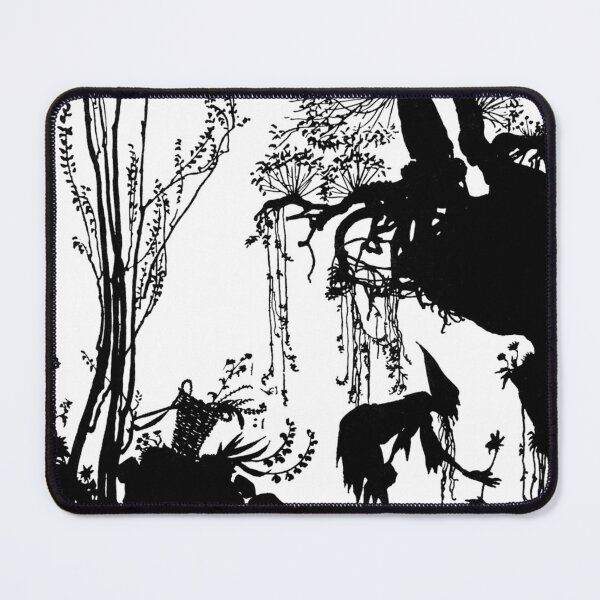 Item preview, Merlín consulta sobre una forma de romper el hechizo - La Bella Durmiente - Arthur Rackham designed and sold by forgottenbeauty.