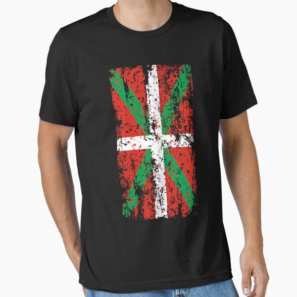 Item preview, Flag of the Basque Country with worn effect. Euskadi. Ikurriña designed and sold by Tshirtspain.