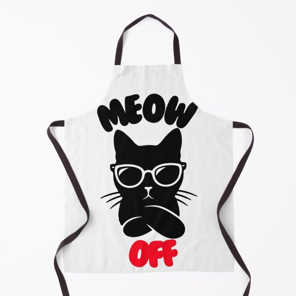 Item preview, Meow off cat with sunglasses silhouette, PG13 hidden insult. designed and sold by PixelPizzazz.