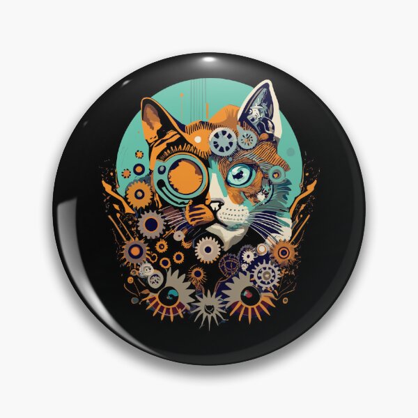 Item preview, Mechanical Cat Art 2 designed and sold by Betteroffweird.