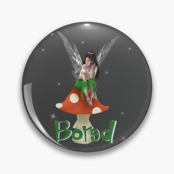 Item preview, Bored Fairy Sitting on Mushroom designed and sold by Mythic Meraki .