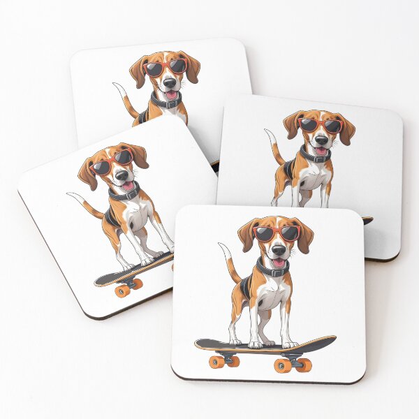 Item preview, American Foxhound Dog Skateboarding designed and sold by TheAnimalZ00.