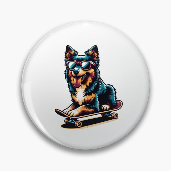 Item preview, Australian Kelpie Dog Skateboarding designed and sold by TheAnimalZ00.