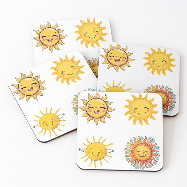 Item preview, Whimsical Suns with Adorable Faces designed and sold by MixinMadness.
