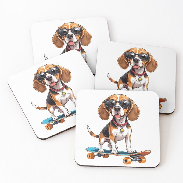 Item preview, Beagle Dog Skateboarding designed and sold by TheAnimalZ00.