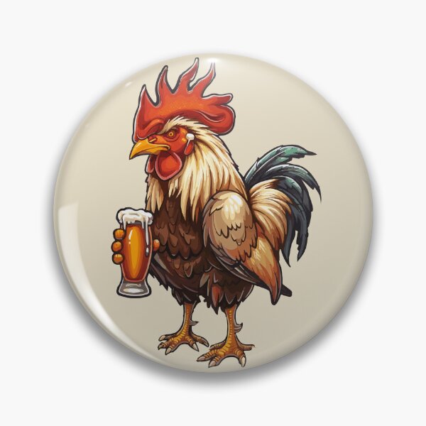 Item preview, Beer Drinking Rooster designed and sold by VelvetRoom.