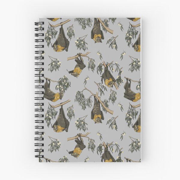 Item preview, Foraging flying-foxes - Grey-headed flying-fox pattern - GREY designed and sold by KarlyFMixedArts.