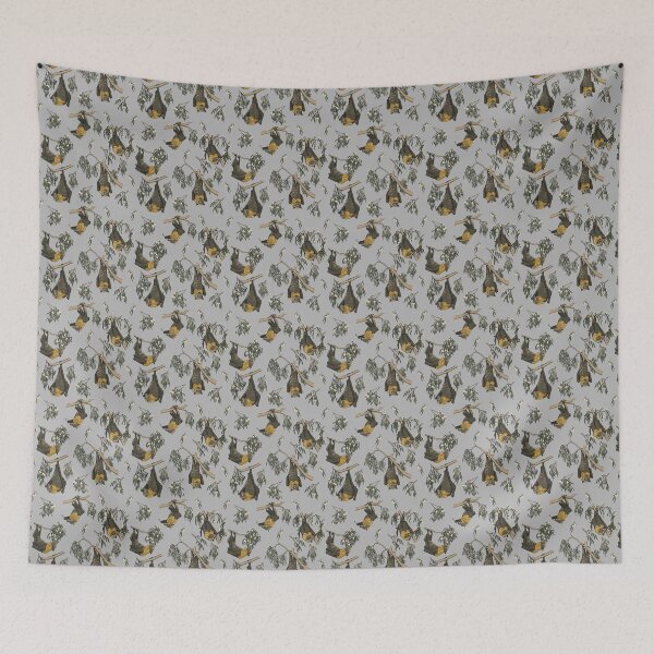 Item preview, Foraging flying-foxes - Grey-headed flying-fox pattern - GREY designed and sold by KarlyFMixedArts.