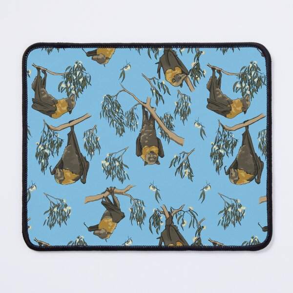 Item preview, Foraging flying-foxes - Grey-headed flying-fox pattern - SKY BLUE designed and sold by KarlyFMixedArts.
