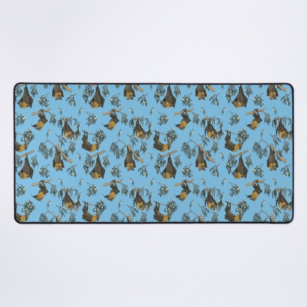 Item preview, Foraging flying-foxes - Grey-headed flying-fox pattern - SKY BLUE designed and sold by KarlyFMixedArts.