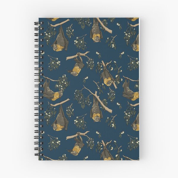 Item preview, Foraging flying-foxes - Grey-headed flying-fox pattern - NAVY designed and sold by KarlyFMixedArts.