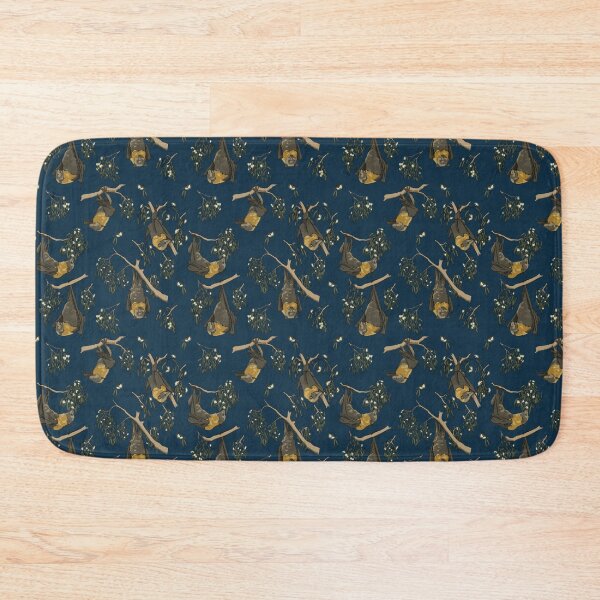 Item preview, Foraging flying-foxes - Grey-headed flying-fox pattern - NAVY designed and sold by KarlyFMixedArts.