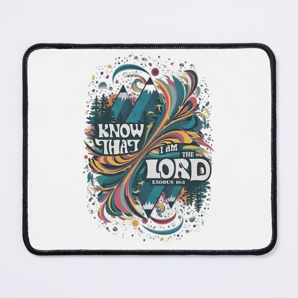 Item preview, Know That I Am The Lord, Exodus 10:2, Nature Art designed and sold by Faithloveshop.
