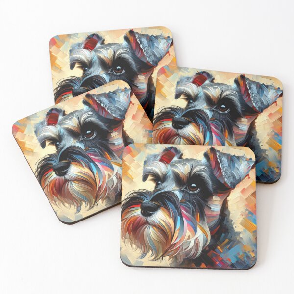 Item preview, Abstract Schnauzer designed and sold by Wags & Tails.