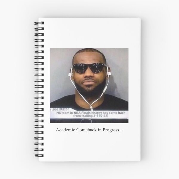 Item preview, Lebron "No Team in NBA Finals history..." academic comeback designed and sold by Landler-Customs.